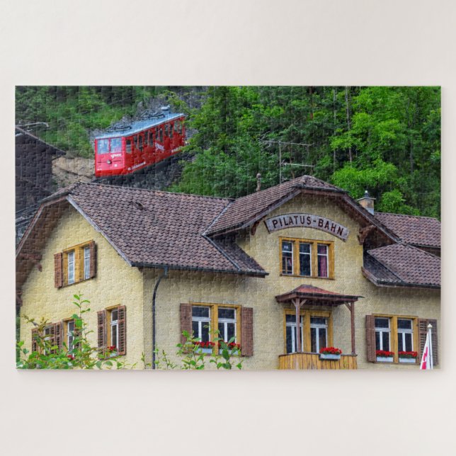 Bringen Sie Pilatus Bahn - Zahn-Eisenbahn - 20x30 (Horizontal)