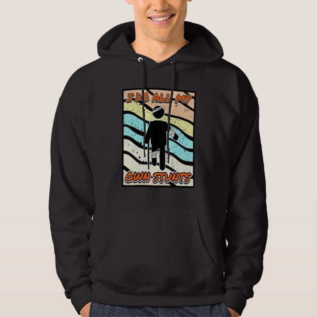 Bringen Sie sich bald gut in den gebrochenen Arm B Hoodie (Vorderseite)