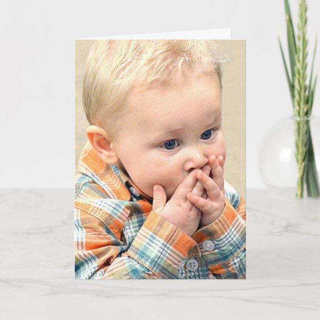 Bringen Sie sich bald überraschend ein kleiner Jun Karte (Vorderseite)