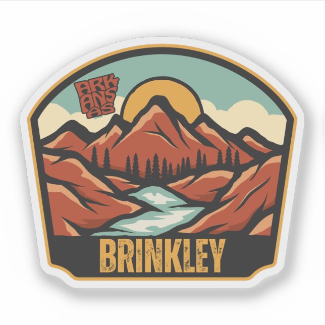 Brinkley, Arkansas Aufkleber (Vorderseite)