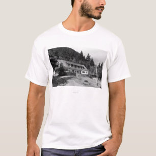 Brinnon, WA Ansicht des olympischen Gasthauses auf T-Shirt