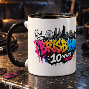 Brisbane 10 Jahre Tasse