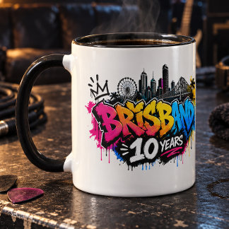 Brisbane 10 Jahre Tasse