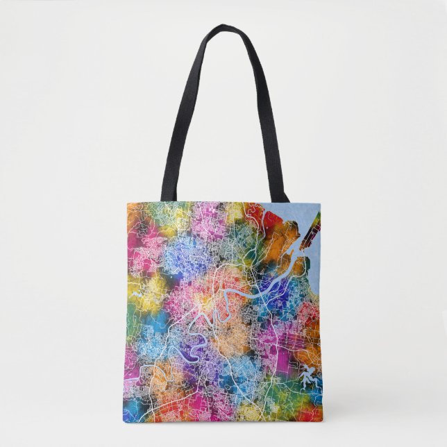 Brisbane Australia City Map Tasche (Vorderseite)