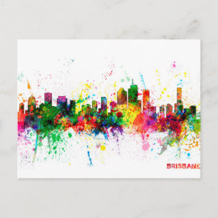 Brisbane Australia Skyline Postkarte