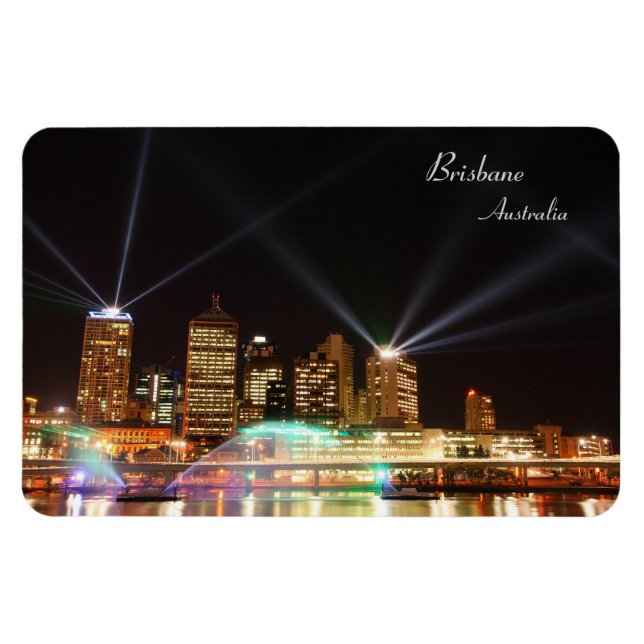 Brisbane Festival Australien, Premium Magnet (Horizontal)