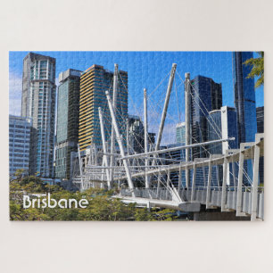 Brisbane: Kurilpa-Brücke und Gebäude