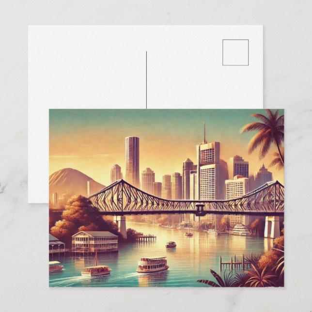Brisbane, Postkarten aus Australien (Vorne/Hinten)