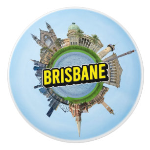 Brisbane winzig kleiner Planet Wahrzeichen Archite Keramikknauf