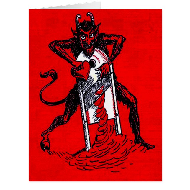 Brise-coeur à trancher Krampus rouge (Devant)