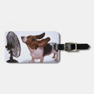 Brise - Hund und Fan Gepäckanhänger