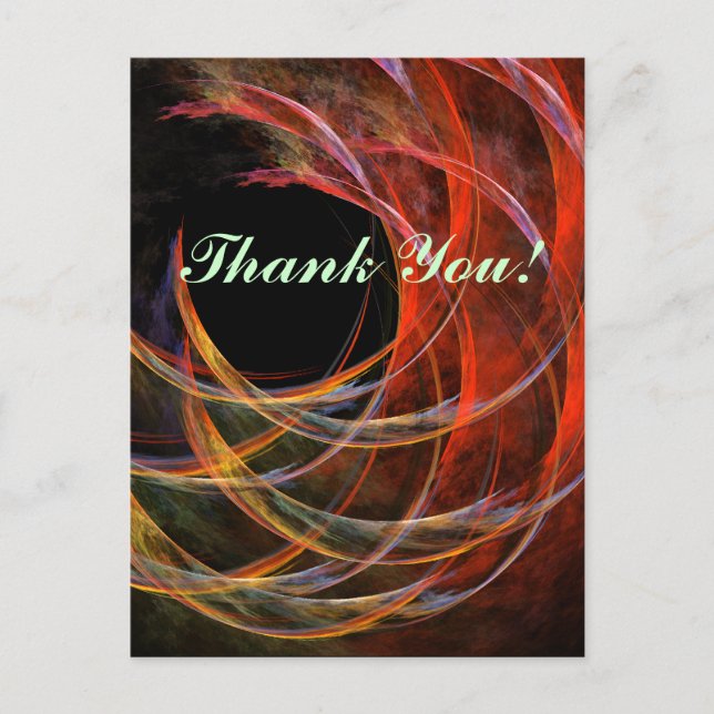 Briser la carte postale Merci Cercle (Devant)