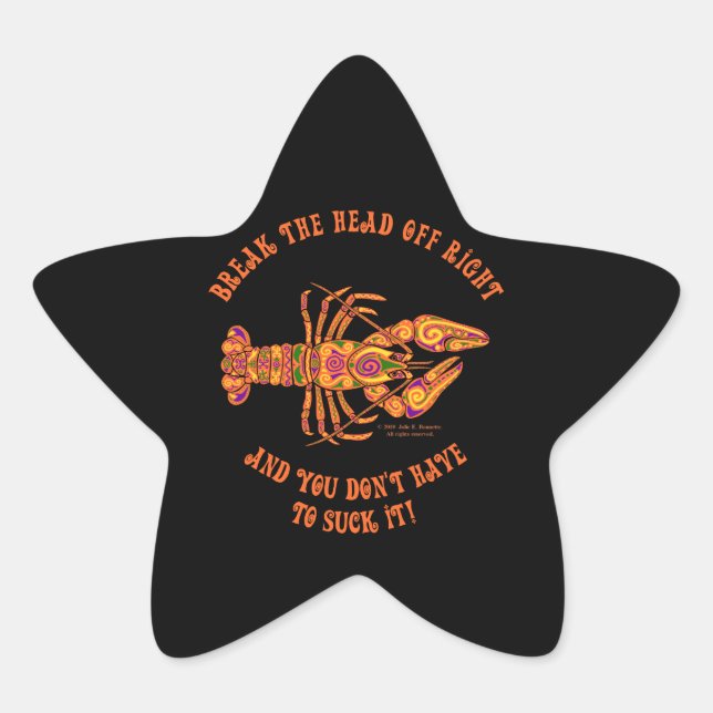 Briser la tête Crawfish Star Sticker (Devant)