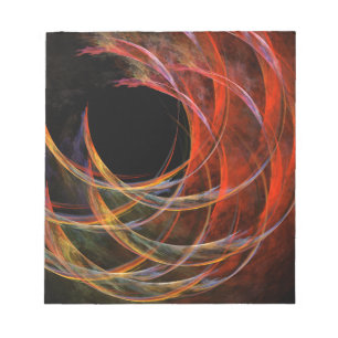 Briser le bloc-notes d'art Abstrait du cercle