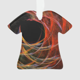 Briser le cercle Abstrait Art Acrylique chemise