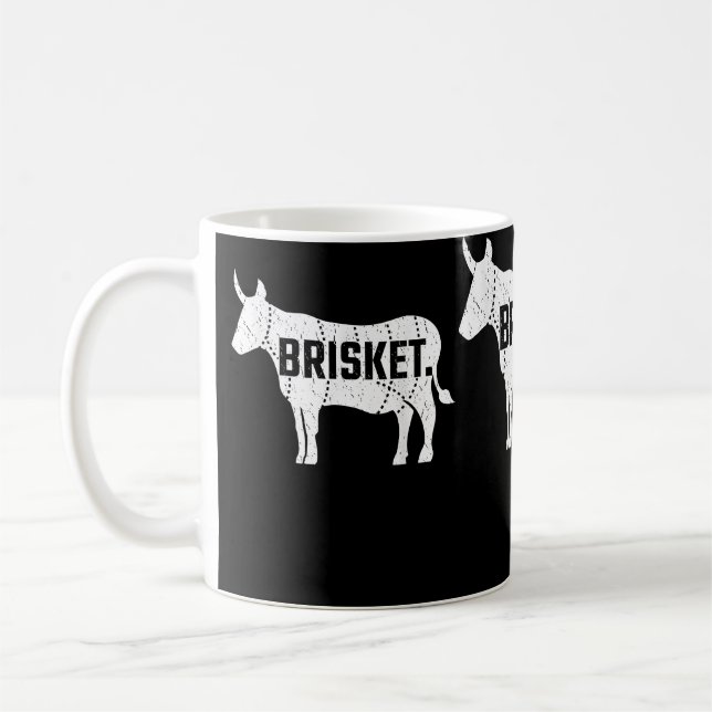 Brisket Barbecue Beef Grillen Pitmaster Geschenk Kaffeetasse (Links)