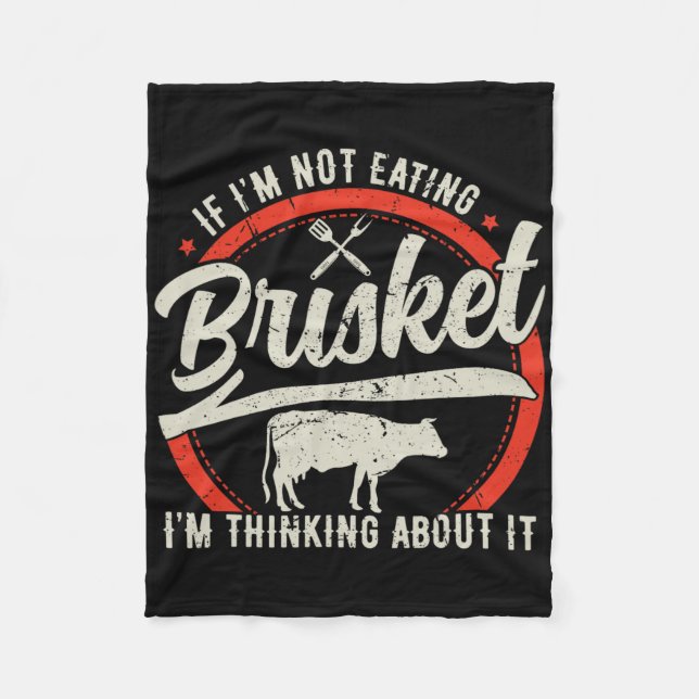 Brisket Beef Grilling Grillen Grill Master Fleecedecke (Vorderseite)