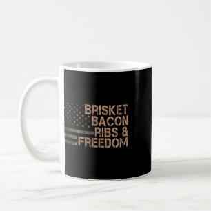 Brisket Con Ribs And Freedom Grill Bbq Lustiges Fl Kaffeetasse