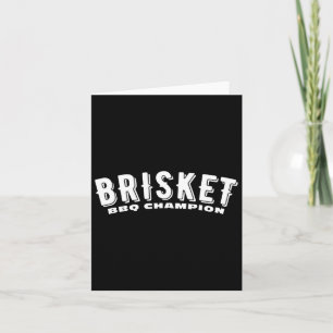 Brisket Grillen Champion Sgeräuchertes Fleisch Gri Karte