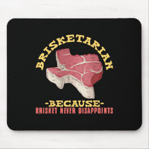 Brisketarian Funny Texas Grillen Meat Lover Mousepad