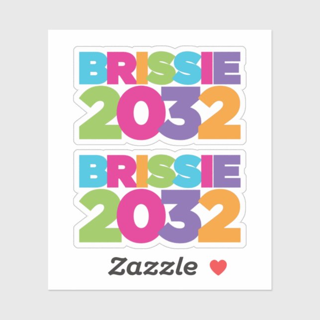 Brissie 2032 aufkleber (Blatt)