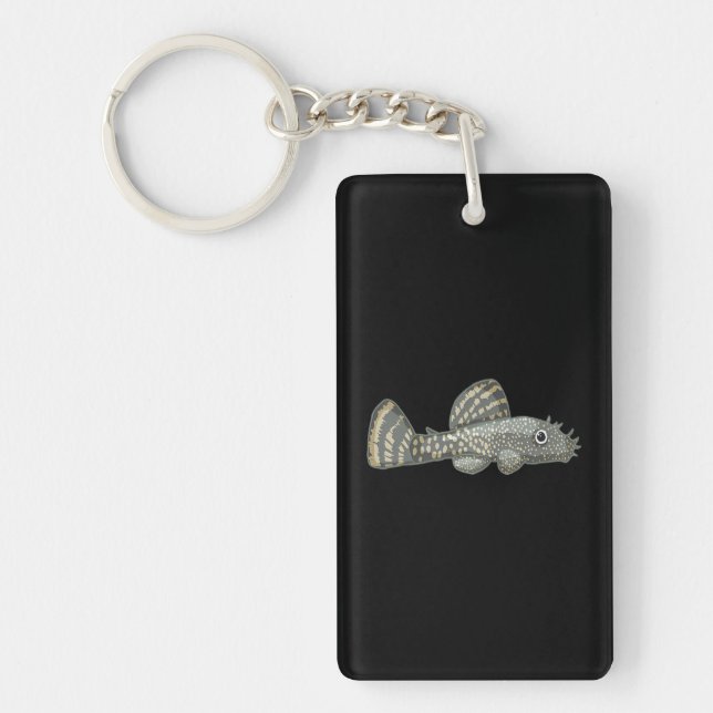 Bristlenose Pleco Aquarium für Fischzuchtfischer Schlüsselanhänger (Vorderseite)