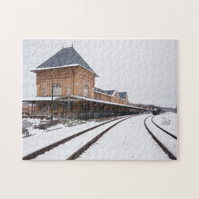 Bristol-Bahnstation im Schnee (Horizontal)