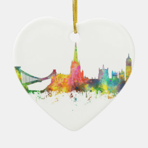 BRISTOL, BRITISCHE SKYLINE KERAMIKORNAMENT
