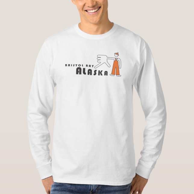 Bristol-Bucht-Handkarte T-Shirt (Vorderseite)
