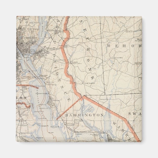 Bristol Country, Rhode Island Magnet (Vorne)