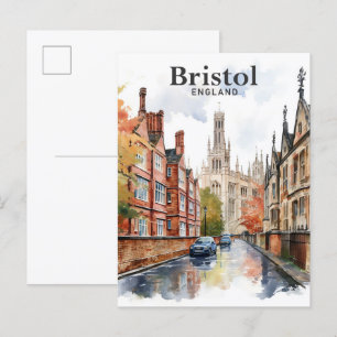 Bristol England Aquarellbilder Reisen Postkarte