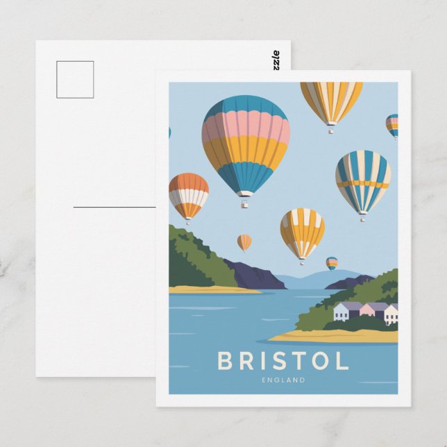 Bristol England Berühmter Reiseort Illustration Postkarte (Vorne/Hinten)