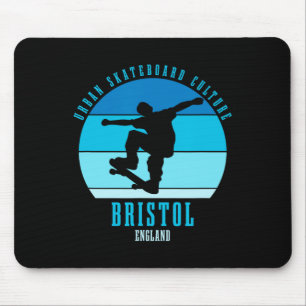 Bristol England Skateboarder Urne Skateboarding  Mousepad