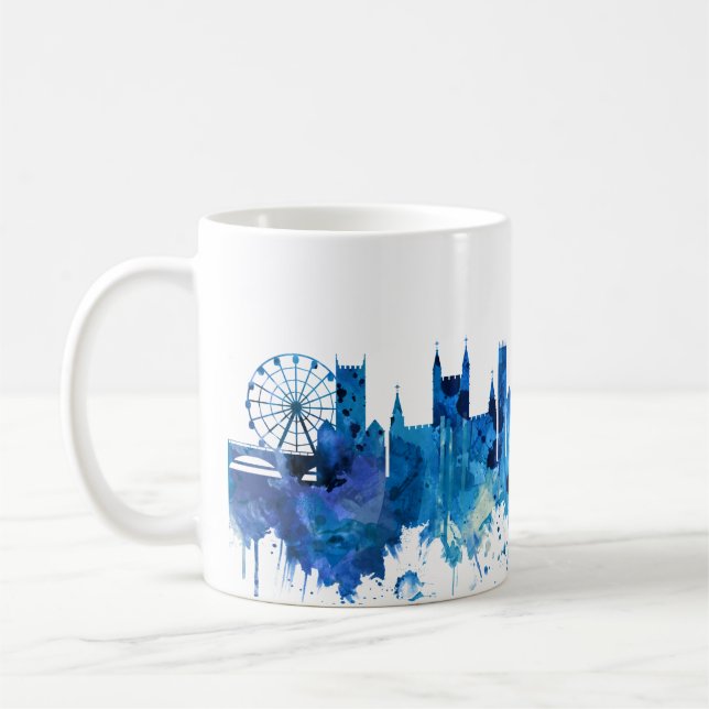 Bristol England skyline Blue Kaffeetasse (Links)