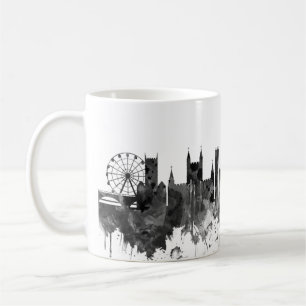 Bristol England skyline BW Kaffeetasse