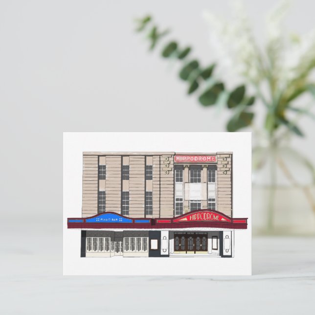 Bristol Hippodrom Postkarte (Stehend Vorderseite)