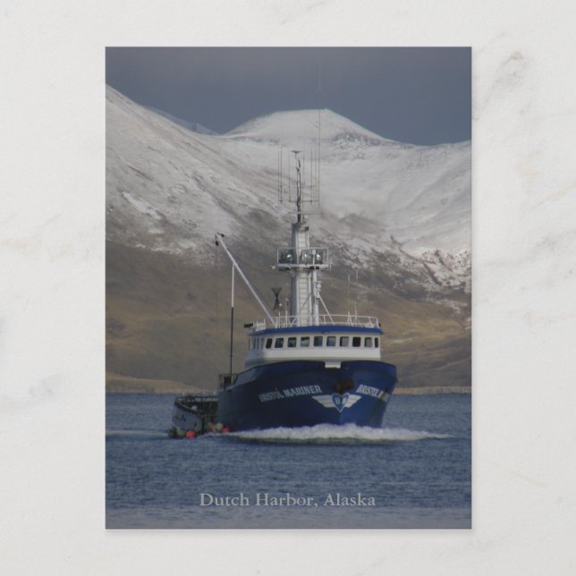 Bristol Mariner, Crab Boat im niederländischen Haf Postkarte (Vorderseite)