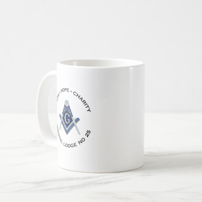 Bristol Masonic Tasse (Vorderseite Links)