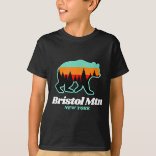 Bristol Mountain New York Skifahren Snowboarden Bä T-Shirt