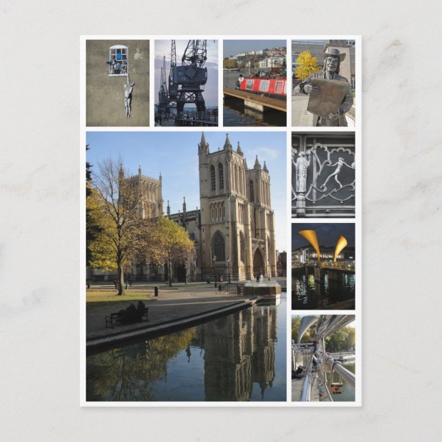 Bristol-Multi-Image-Ansicht Postkarte (Vorderseite)