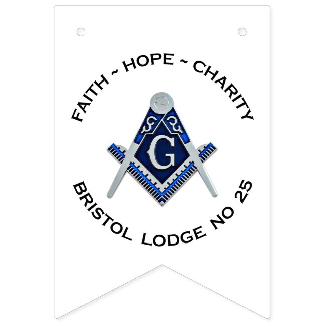 Bristol No 25 Masonic Banner (Erste Fahne)