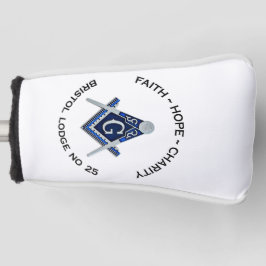 Bristol No 25 Masonic Golf Putter Cover Golf Headcover