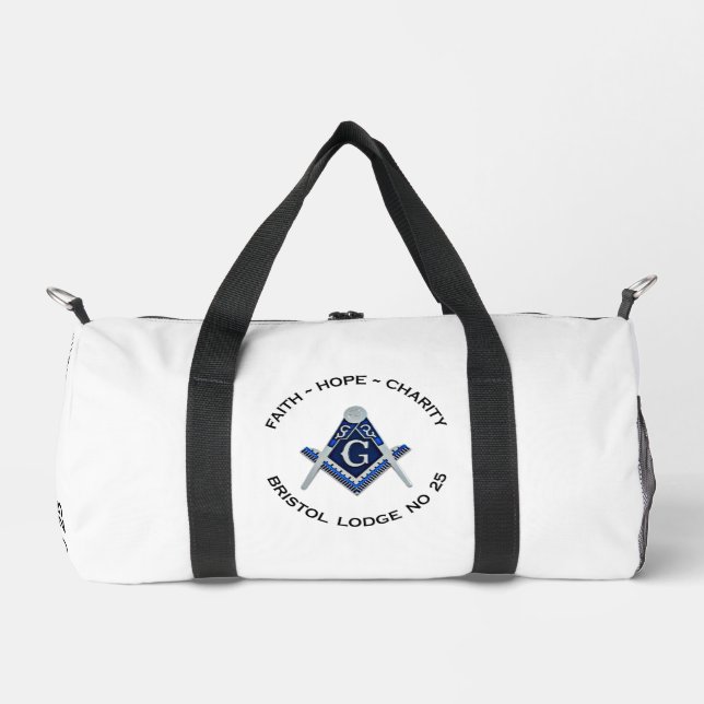 Bristol No 25 Masonic Gym Bag Duffle Bag (Vorderseite)