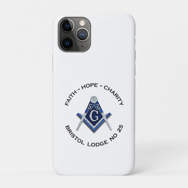 Bristol No 25 Masonic iPhone Case (Rückseite)