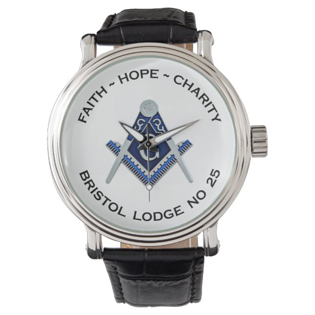 Bristol No 25 Masonic Watch Armbanduhr (Vorderseite)