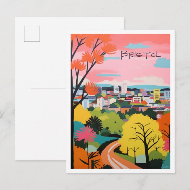Bristol Reiseästhetik Postkarte (Vorne/Hinten)