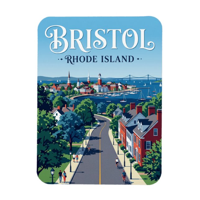 Bristol (Rhode Island) Magnet (Vertikal)