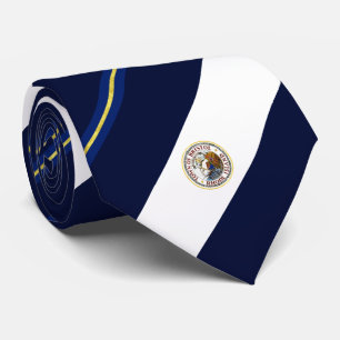 Bristol (Rhode Island) Stadtflagge Neck Tie Krawatte