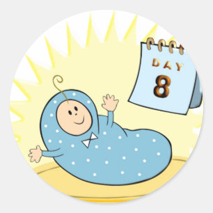 Brit Milah Runder Aufkleber