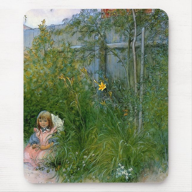 Brita in der Blume Bed c1897 Mousepad (Vorne)